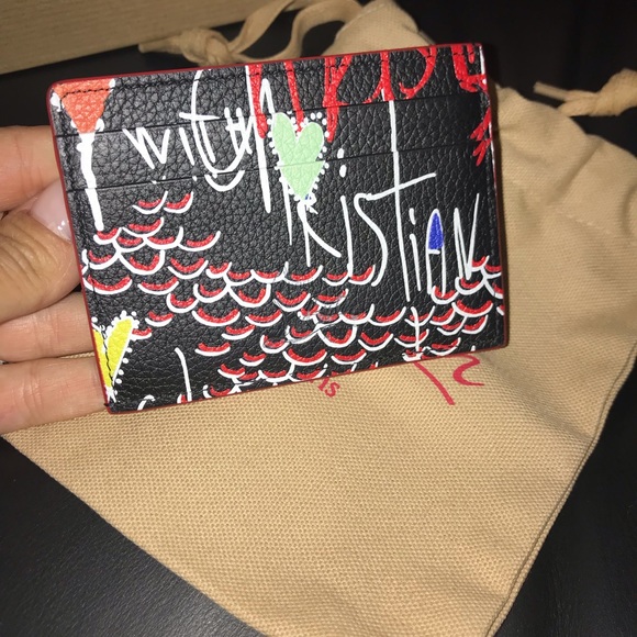 Christian Louboutin Spike Embellished Card Holder - Picture 5 of 6